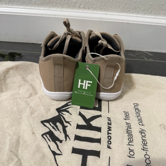 HF HIKE FOOTWEAR Sneakers Womens Size 6 Tan Lace Up Athletic Walking Comfort - Picture 5 of 8